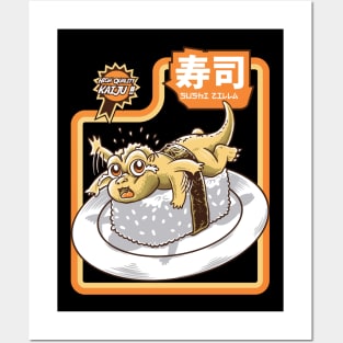 little sushi dragon Posters and Art